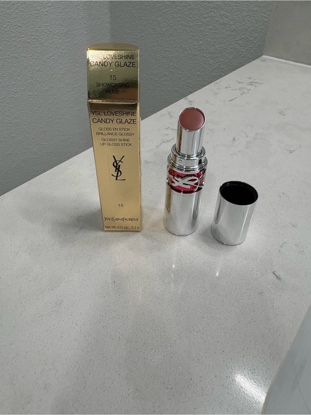 YSL Candy Glaze Lip Gloss Stick- Nude 🆕